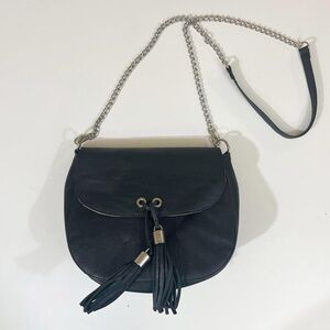 Madden Girl Black Crossbody Bag with Tassels Never Used